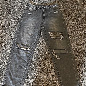 Shein Grey Straight jeans